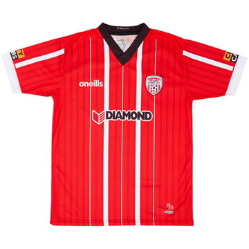 2022-23 Derry City Home Shirt - 10/10 - (L.Boys)