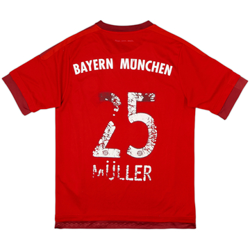 2015-16 Bayern Munich Home Shirt Muller #25 - 4/10 - (S)