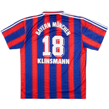 1995-97 Bayern Munich Home Shirt Klinsmann #18 - 6/10 - (M)