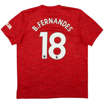 2020-21 Manchester United Home Shirt B.Fernandes #18 - 7/10 - (XL)