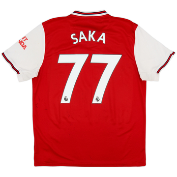 2019-20 Arsenal Home Shirt Saka #77 - 5/10 - (L)