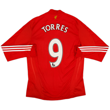 2008-10 Liverpool Camiseta Local Manga Larga Torres #9 - 6/10 - (M)