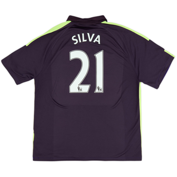 2014-15 Manchester City Third Shirt Silva #21 - 7/10 - (XL)