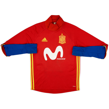 2015-16 Spain Player Issue adidas Drill Top - 6/10 - (M)