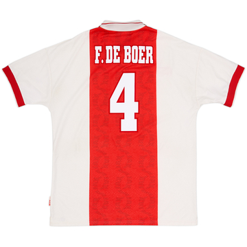 1998-99 Ajax Home Shirt F.De Boer #4 - 8/10 - (XL)