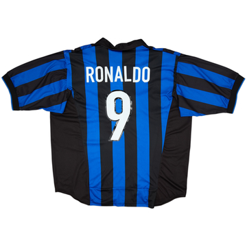1998-99 Inter Milan Home Shirt Ronaldo #9 - 7/10 - (XXL)