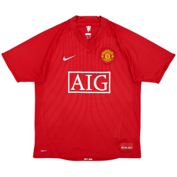 2007-09 Manchester United Home Shirt - 4/10 - (M)