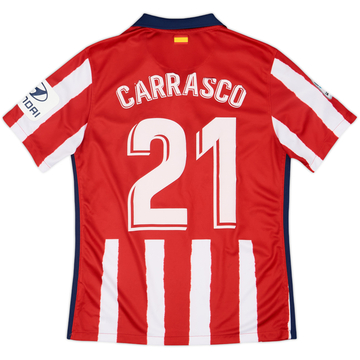 2020-21 Atletico Madrid Home Shirt Carrasco #21 - 4/10 - (M)