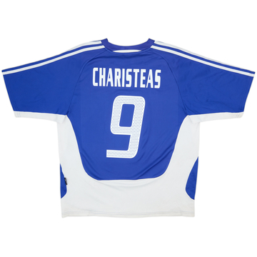 2004-06 Greece Home Shirt Charisteas #9 - 8/10 - (XL)