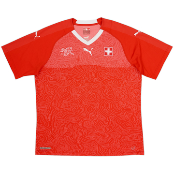 2018-20 Switzerland Home Shirt - 8/10 - (XL)