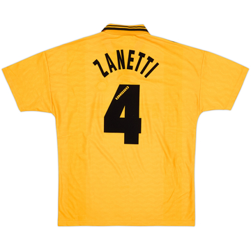 Camiseta de la tercera equipación del Inter Milan 1996-97 Zanetti #4 - 8/10 - (XL)
