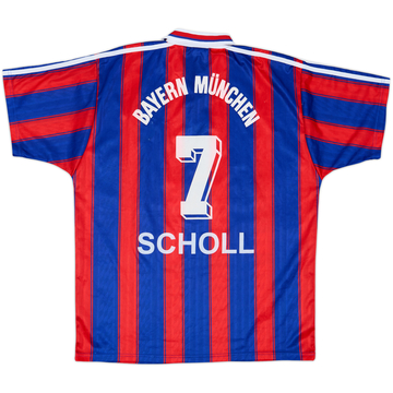 1995-97 Bayern Munich Home Shirt Scholl #7 - 7/10 - (L)