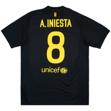 2011-12 Barcelona Away Shirt A.Iniesta #8 - 9/10 - (L)