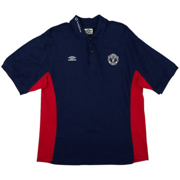 2000-01 Manchester United Umbro Polo Shirt - 8/10 - (L)
