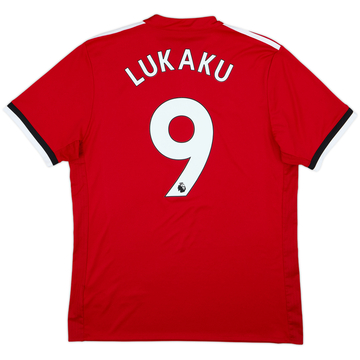 2017-18 Manchester United Home Shirt Lukaku #9 - 8/10 - (L)