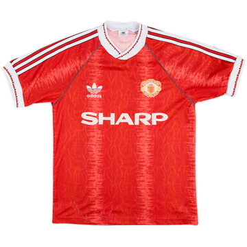 1990-92 Manchester United Home Shirt - 6/10 - (S)