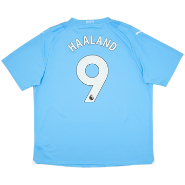 2023-24 Manchester City Home Shirt Haaland #9 (XXL)