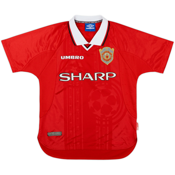 1997-00 Manchester United CL Shirt - 6/10 - (Y)