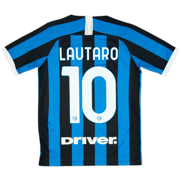 2020-21 Inter Milan Home Shirt Lautaro #10 - 7/10 - (XL.Boys)