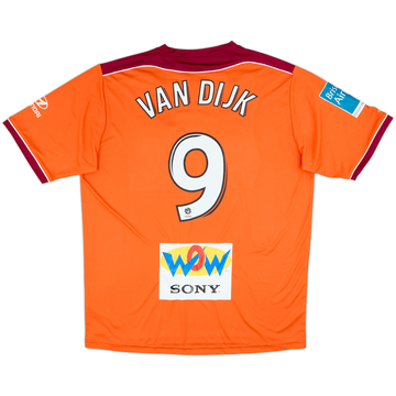 2009-11 Brisbane Roar Home Shirt Van Dijk #9 - 8/10 - (L)