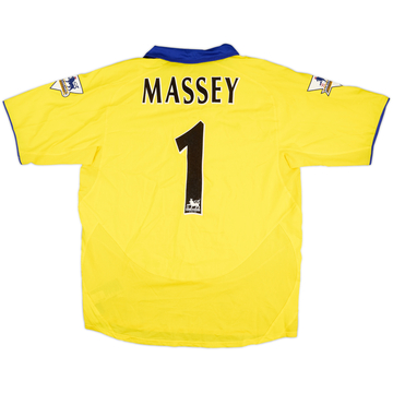 Camiseta de visitante del Arsenal 2003-05 Massey #1 - 8/10 - (L)