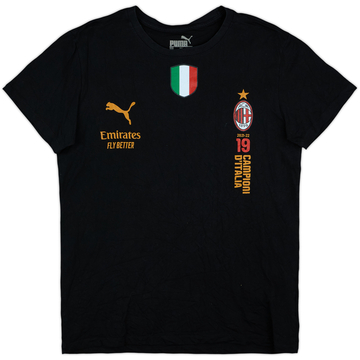 2021-22 AC Milan Puma Graphic Cotton Tee - 8/10 - (XL)