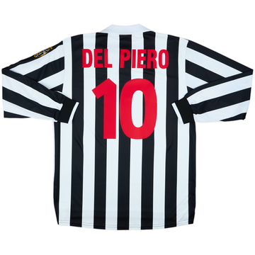 Camiseta de local manga larga del Juventus 1998-99 Del Piero #10 - 6/10 - (XL)