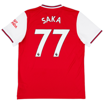 2019-20 Arsenal Home Shirt Saka #77 - 10/10 - (L)