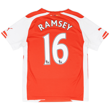 2014-15 Arsenal Home Shirt Ramsey #16 - 6/10 - (S)