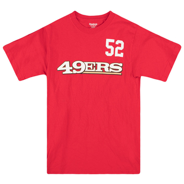 2008-11 San Francisco 49ers Willis #52 Reebok Graphic Tee S
