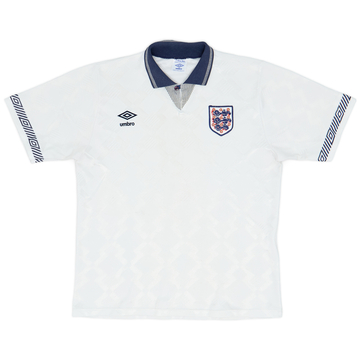1990-92 England Home Shirt - 6/10 - (S)