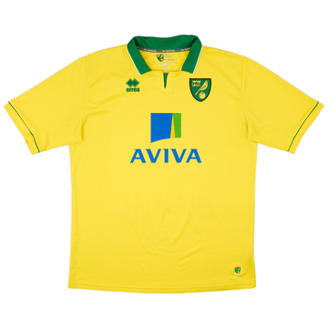 2012-13 Norwich Home Shirt - 8/10 - (4XL)