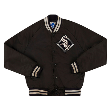 1990s Chicago White Sox Chalk Line Satin Varsity Jacket S