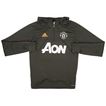 2020-21 Manchester United adidas 1/4 Zip Drill Top - 7/10 - (S)