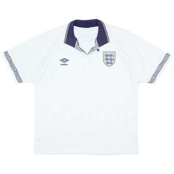 1990-92 England Home Shirt - 7/10 - (L)