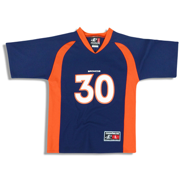 1997-00 Denver Broncos Davis #30 Logo Athletic Jersey (Home) Y