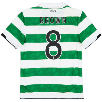 2010-12 Celtic Home Shirt Brown #8 - 5/10 - (S)