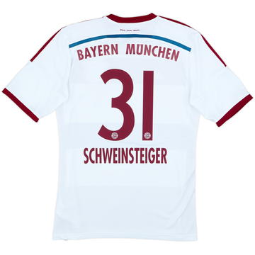2014-15 Bayern Munich Away Shirt Schweinsteiger #31 - 7/10 - (M)