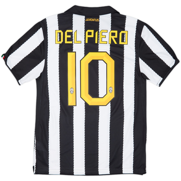 2010-11 Juventus Home Shirt Del Piero #10 - 8/10 - (M)
