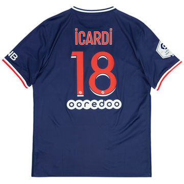 2020-21 Paris Saint-Germain Home Shirt Icardi #18 - 9/10 - (L)