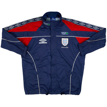 1995-97 England Umbro Hooded Rain Jacket - 8/10 - (M)