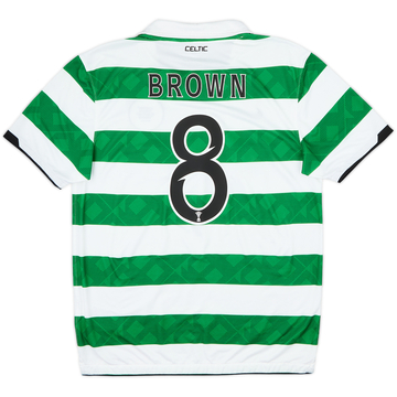 2010-12 Celtic Home Shirt Brown #8 - 5/10 - (M)