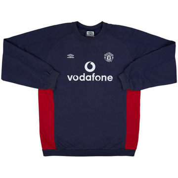 2000-01 Manchester United Umbro Sweat Top - 8/10 - (XL)