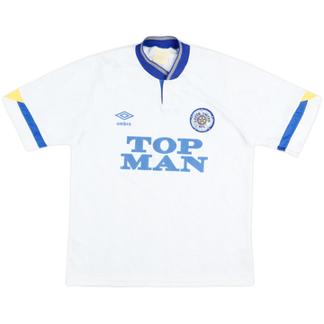 1990-91 Leeds United Home Shirt - 7/10 - (S)