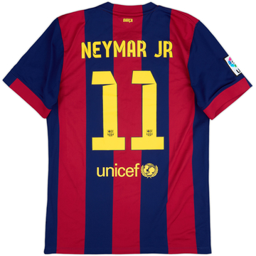 2014-15 Barcelona Home Shirt Neymar Jr #11 - 8/10 - (L)