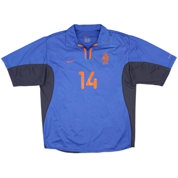 2000-02 Netherlands Away Shirt #14 - 6/10 - (M)