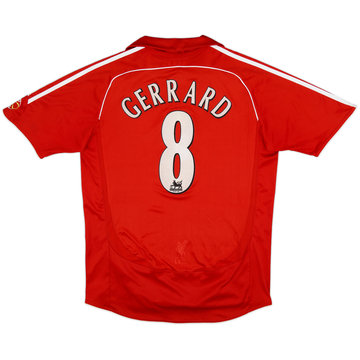2006-08 Liverpool Home Shirt Gerrard #8 - 6/10 - (M)