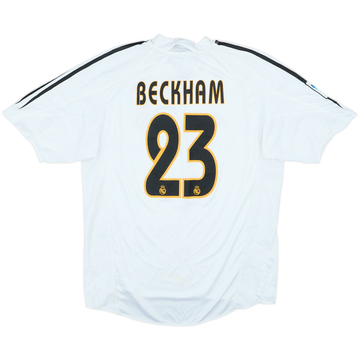 2004-05 Real Madrid Home Shirt Beckham #23 - 6/10 - (L)