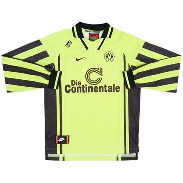 1996-97 Borussia Dortmund Home L/S Shirt - 9/10 - (XL.Boys)