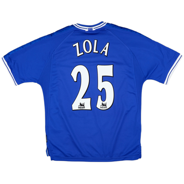 1999-01 Chelsea Home Shirt Zola #25 - 8/10 - (L)